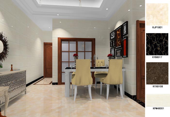 金艾陶家裝:東莞南城麗水佳園75㎡簡歐風格裝修鑒賞