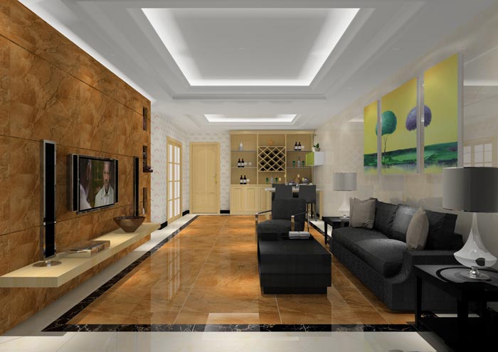 金艾陶家裝:佛山合景新鴻基·瀧景110㎡簡約現代裝修效果鑒賞