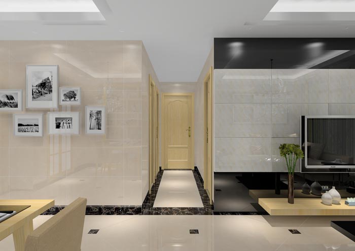 金艾陶家裝:佛山合景新鴻基·瀧景96㎡簡約現代裝修效果鑒賞