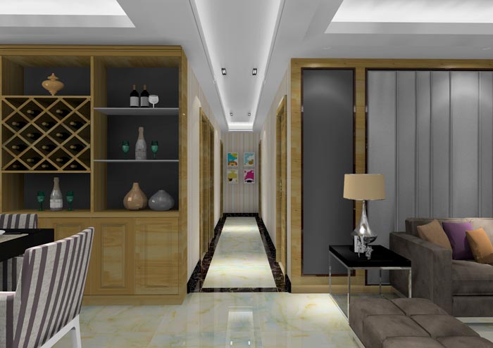 金艾陶家裝:佛山龍湖春江名城113㎡的簡約現代風格裝修鑒賞