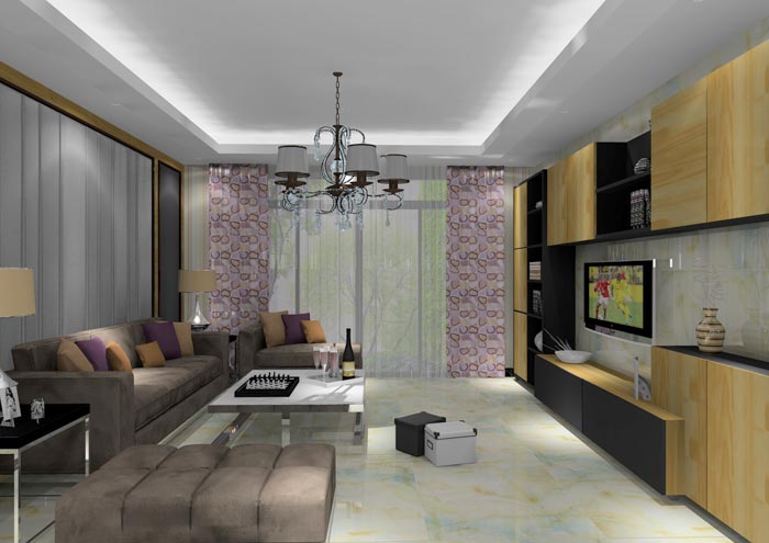 金艾陶家裝:佛山龍湖春江名城113㎡的簡約現代風格裝修鑒賞