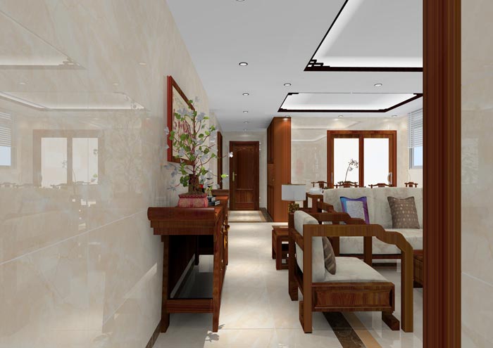 金艾陶家裝:佛山龍湖春江名城120㎡的中式風格裝修鑒賞