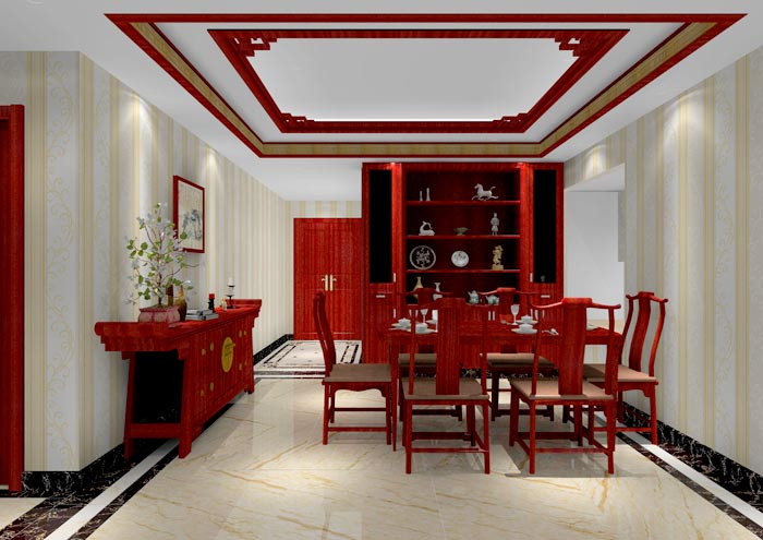 金艾陶家裝:佛山佛山容桂頤澳花園112㎡的中式風格裝修鑒賞