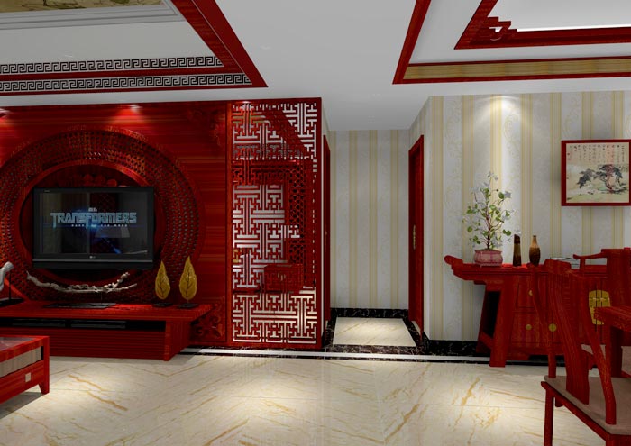 金艾陶家裝:佛山佛山容桂頤澳花園112㎡的中式風格裝修鑒賞